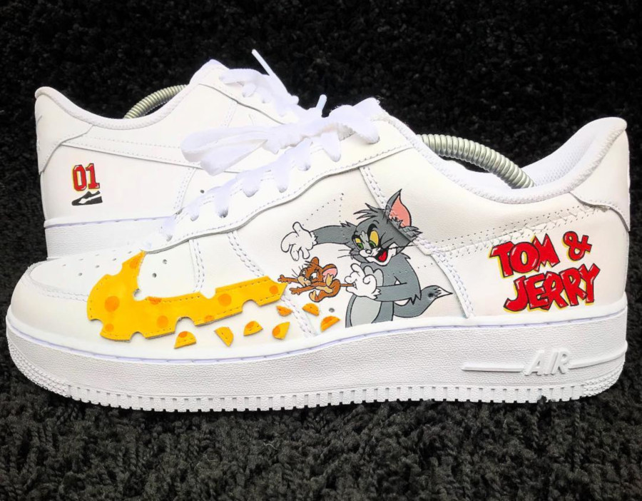 custom air force 1 tom and jerry