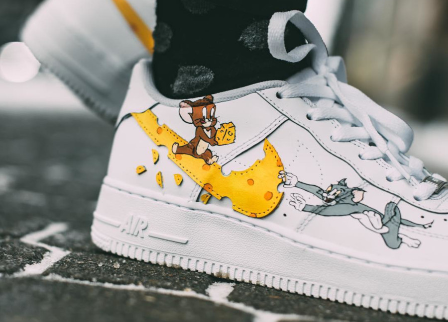 custom tom and jerry air force 1