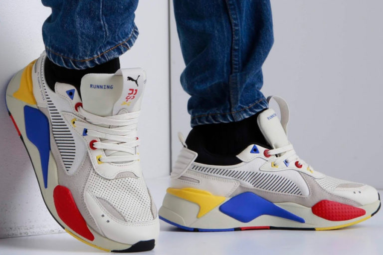 Puma RSX blanche et multicolore (4)