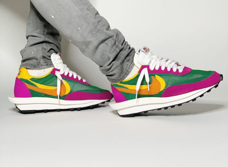 NIKE ナイキ ×SACAI サカイ LDWAFFLE BV0073-301 スニーカー 緑 Size