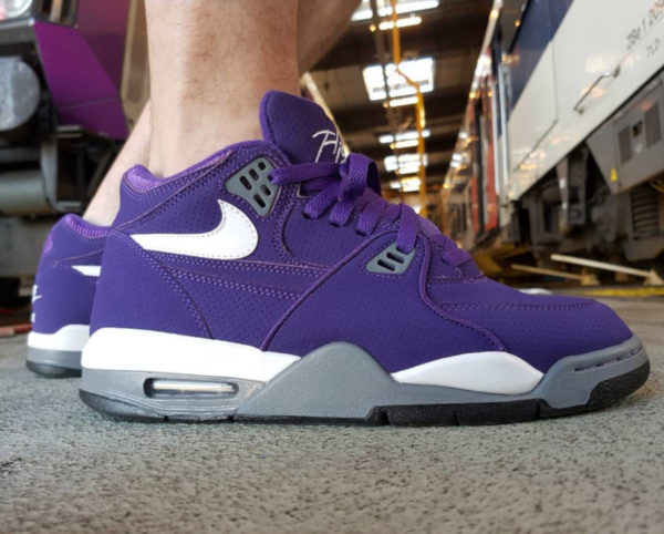 nike air flight 89 black court purple