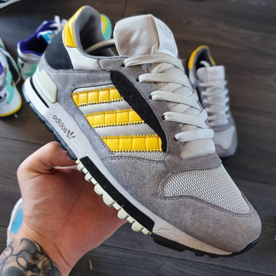 adidas zx600 grey yellow