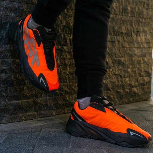 yeezy 380 mnvn orange on feet