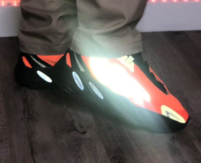 yeezy 380 mnvn orange on feet