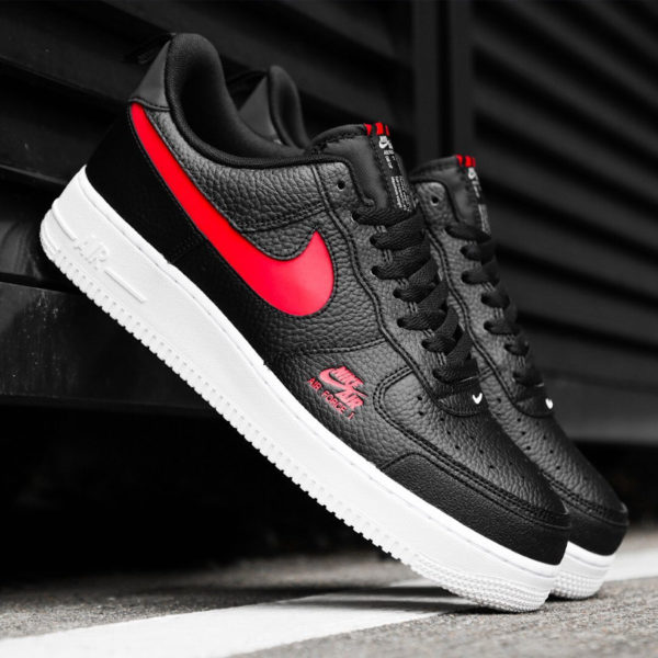 nike air force 1 07 lv8 red white black