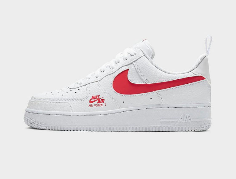 nike air force 1 07 lv8 white red