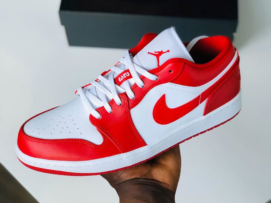 jordan 1 low gym red white release date