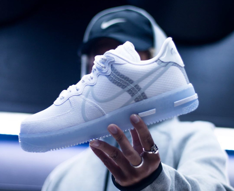 air force one react qs white ice