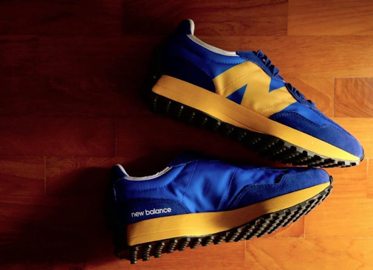 New Balance 327 bleue et jaune pour homme (1)