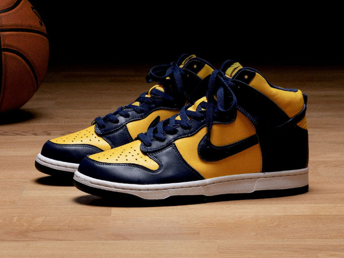 CZ8149-700 : que vaut la Nike Dunk High SP Michigan Maize Blue ...