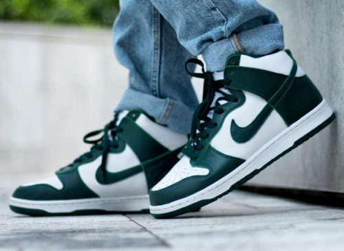 Cz Que Vaut La Nike Dunk High Michigan State Spartan Green