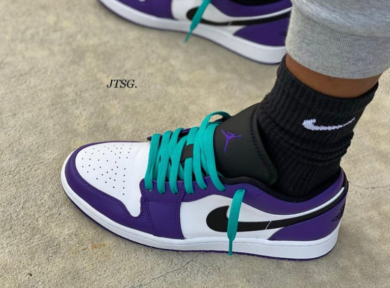 Air Jordan 1 Low AJ1 Court Purple White 553558-500