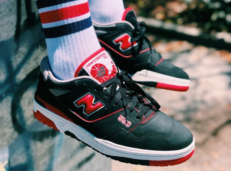 New Balance 550 BB550SG1 Bred Black Team Red