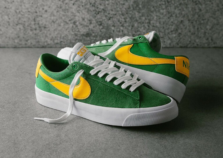 Nike SB Blazer Low Pro GT Green Yellow DC7695-300