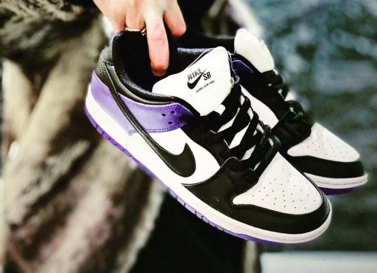 Nike SB Dunk Low Pro Court Purple Black Toe BQ6817-500