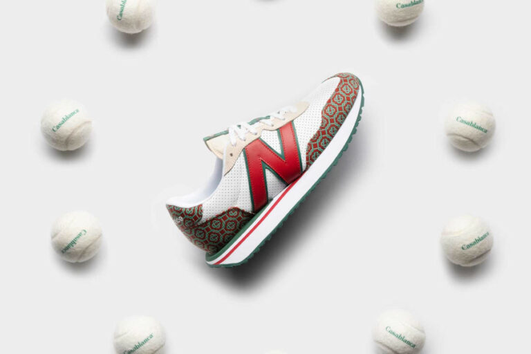 NB x Casablanca 237 MS237CBB Red Monogram