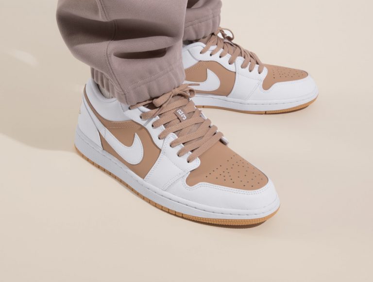 AJ1 Low Hemp White Tan Gum 2021