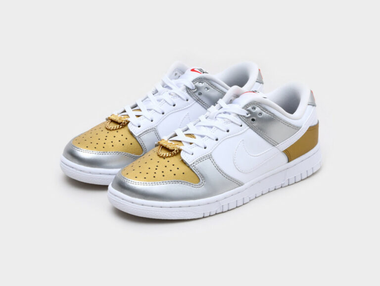 Nike Dunk Low SE 'Heirloom' Gold White Silver DH4403-700