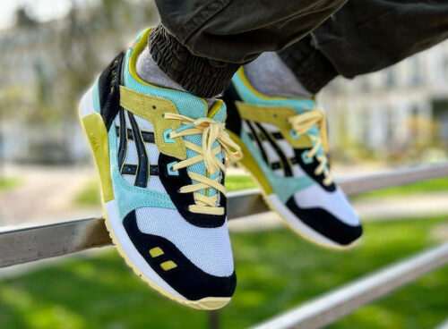 Asics gel lyte 3 vert d'eau et blanc best sale