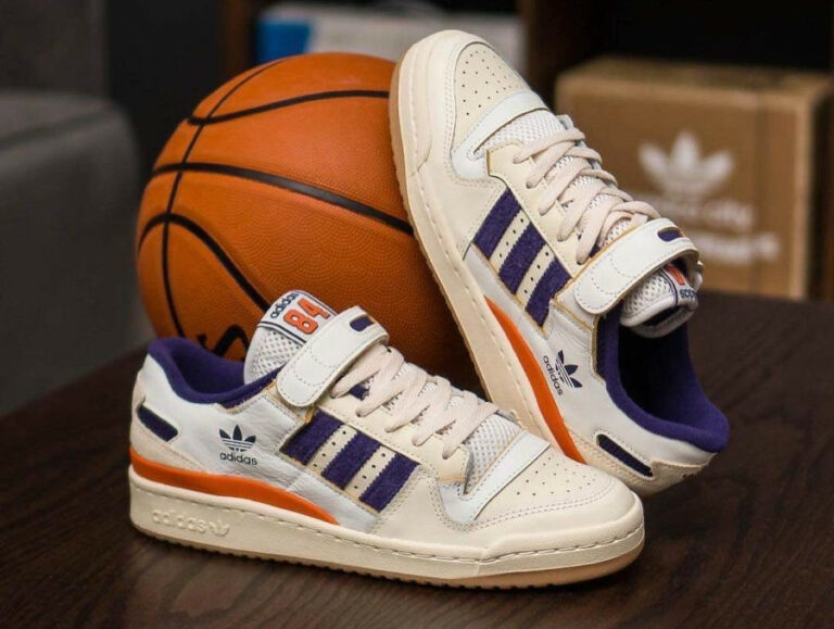 Adidas Forum Low 84 Cream White Dark Purple Orange (1)