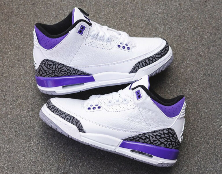 Air Jordan 3 Dark Iris Purple Cement Grey CT8532-105