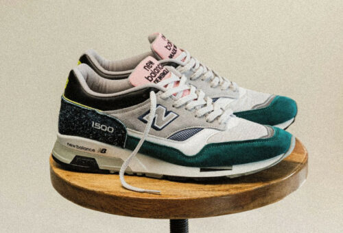 New Balance 1500 grise vert foncé et rose (5)