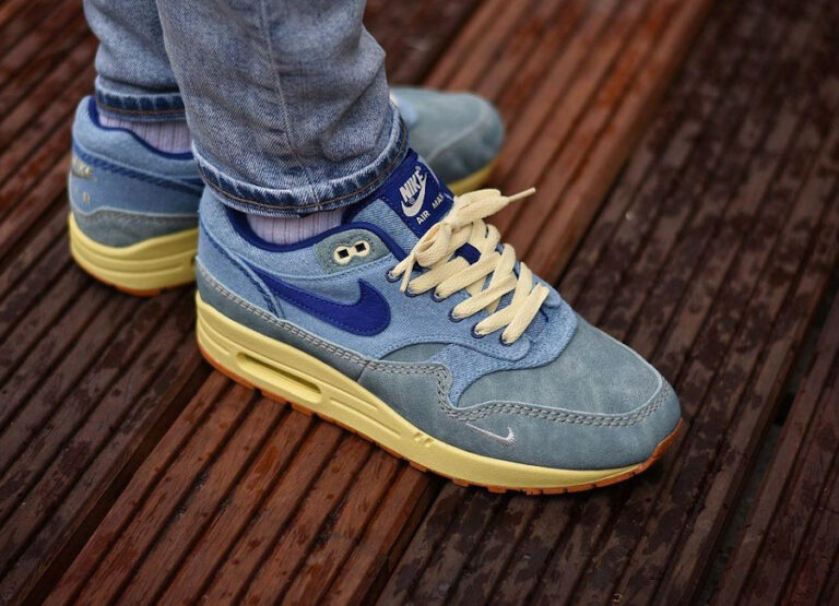 Nike Air Max 1 en jeans bleu clair (5)