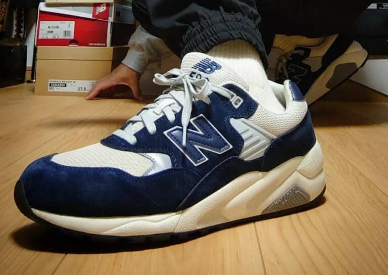 New Balance 580 bleu foncé beige (5)