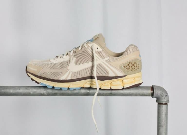 Nike Zoom Vomero 5 beige marron et bleu (4)