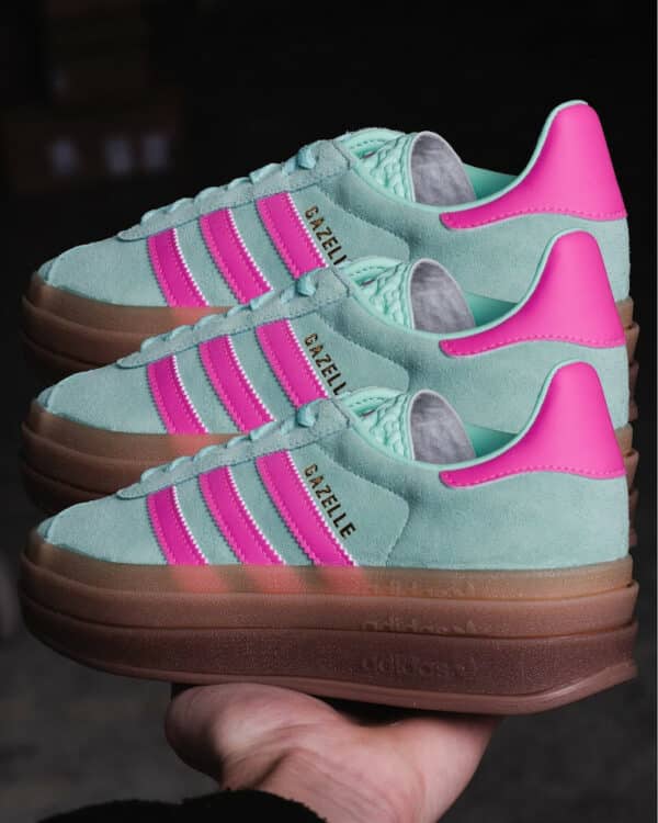 Adidas Gazelle Bold Compensée Mint Pink Vert Menthe H06125 6246