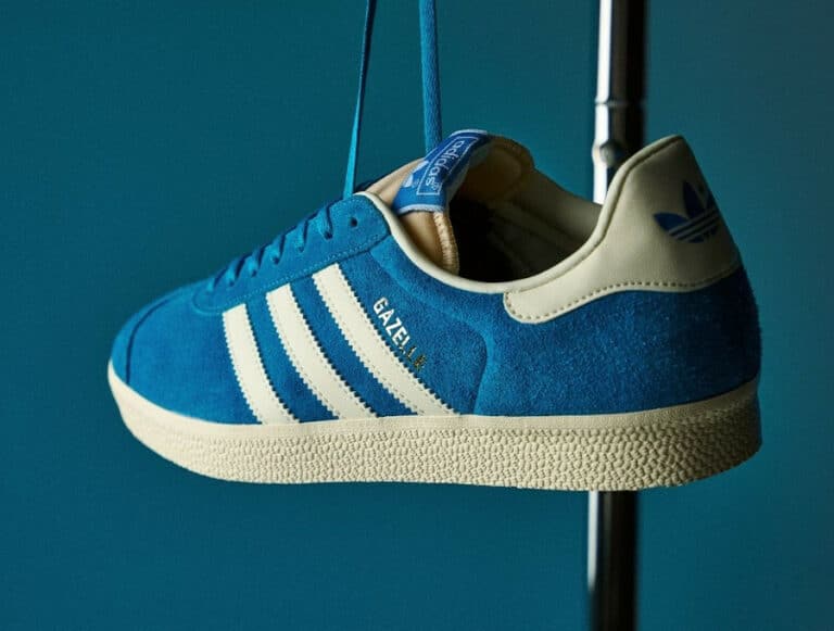 Adidas Gazelle en suède bleu turquoise 2023 (5)