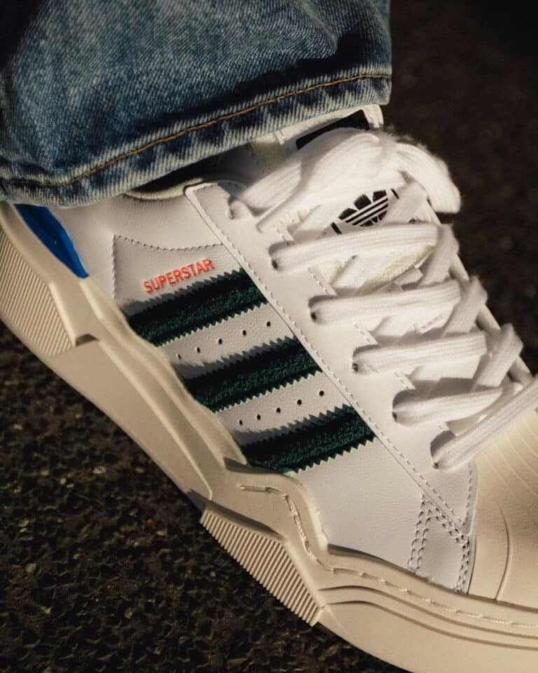 adidas superstar verte et blanche