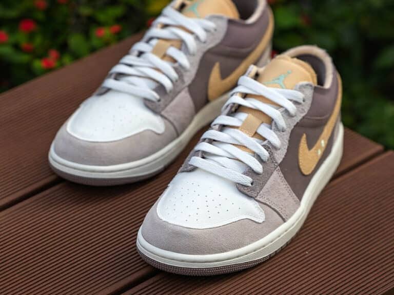 Air Jordan 1 Low Craft crème beige marron et jaune (couv)