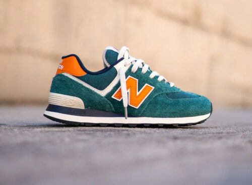 New Balance 574 verte et orange (2)