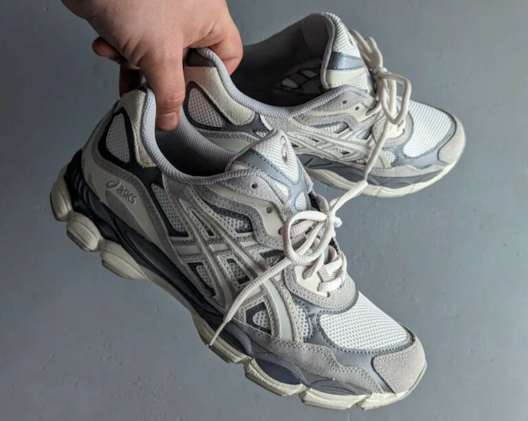 asics new york oyster grey