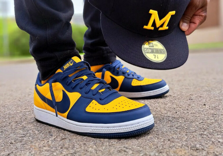 Nike Terminator Low Michigan University Gold Navy FJ4206-700 (couv)