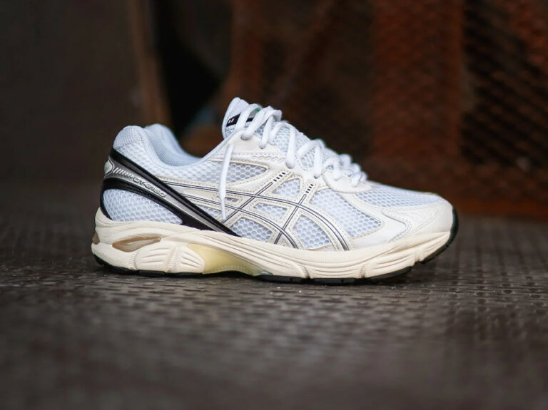 Asics GT 2160 blanche noire et beige (1)