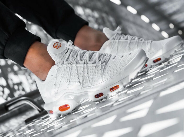 Nike TN Utility blanche et orange (couv)