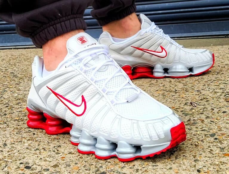 Nike Shox TL Platinum Tint Gym Red