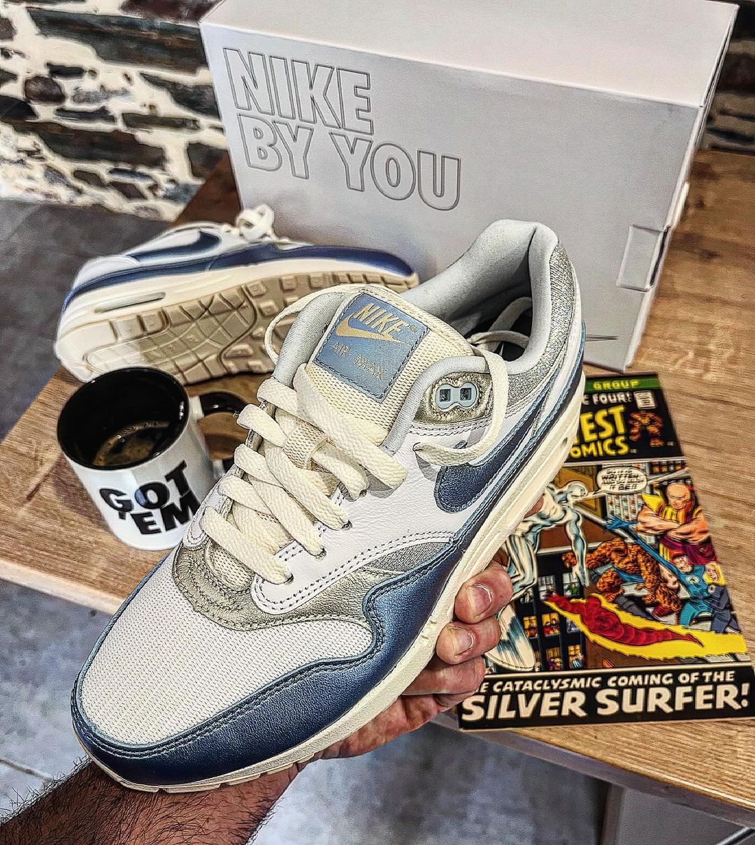 Nike Air Max 1 by You 2024 Silver Surfer @forest_pump_from1982