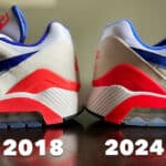 Comparaison entre les Nike Air Max 180 Ultramarine de 2018 et de 2024 (5)