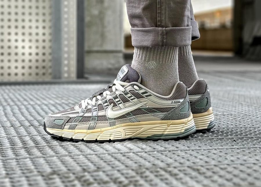 Nike P-6000 Flat Pewter on feet