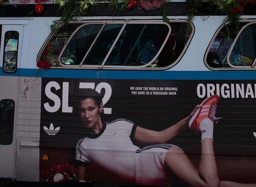 polémique adidas SL 72 Bella Hadid