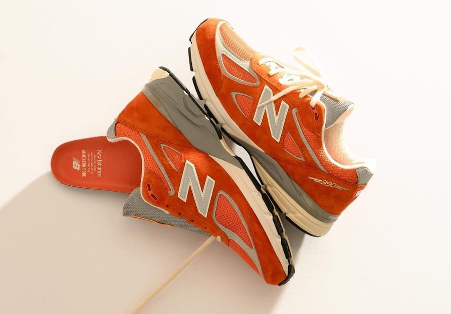 New Balance 990v4 x Aimé Leon Dore orange (6)