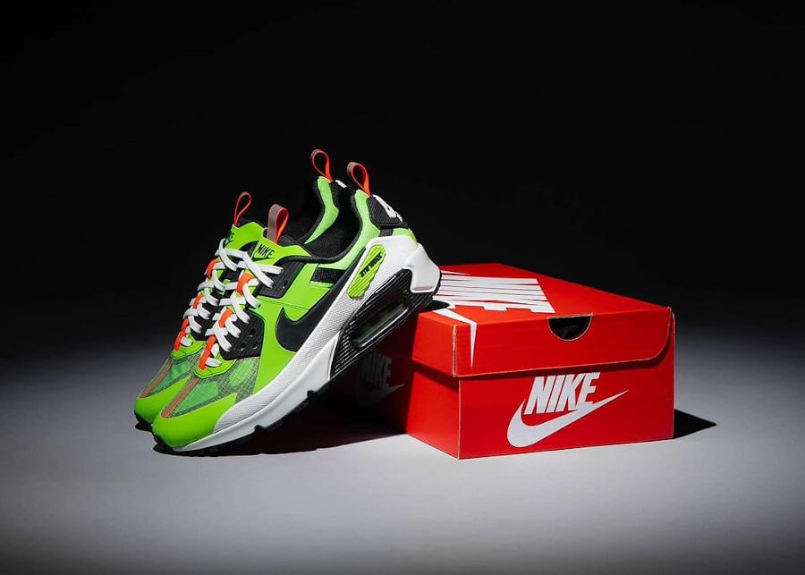 Nike Air Max 90 Drift verte noire et blanche (2)