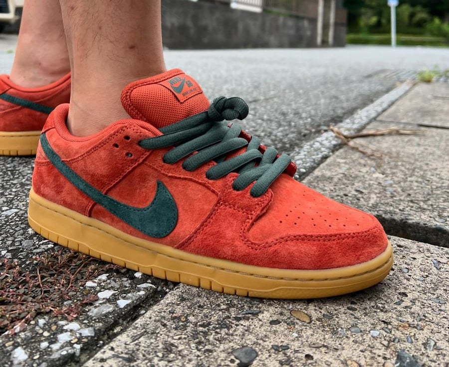 Chaussure Nike SB Dunk Low Burnt Orange homme HF3704-800 (3)