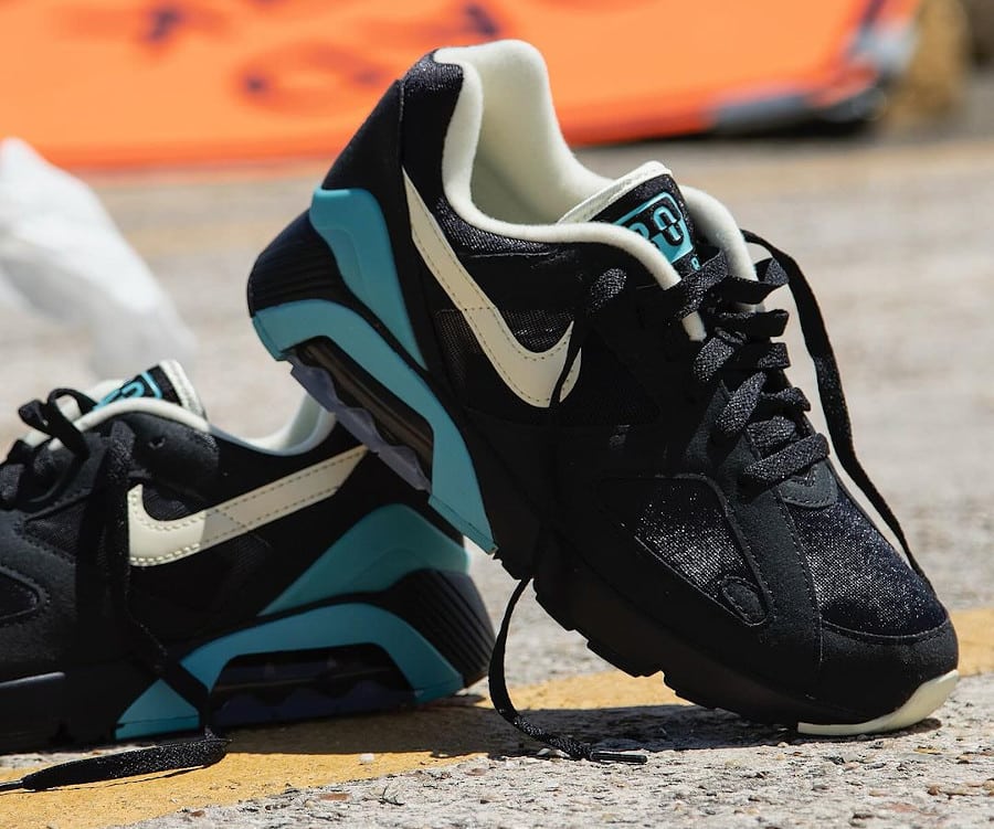 Nike Air Max 180 noire beige turquoise FJ9259-001 (3)