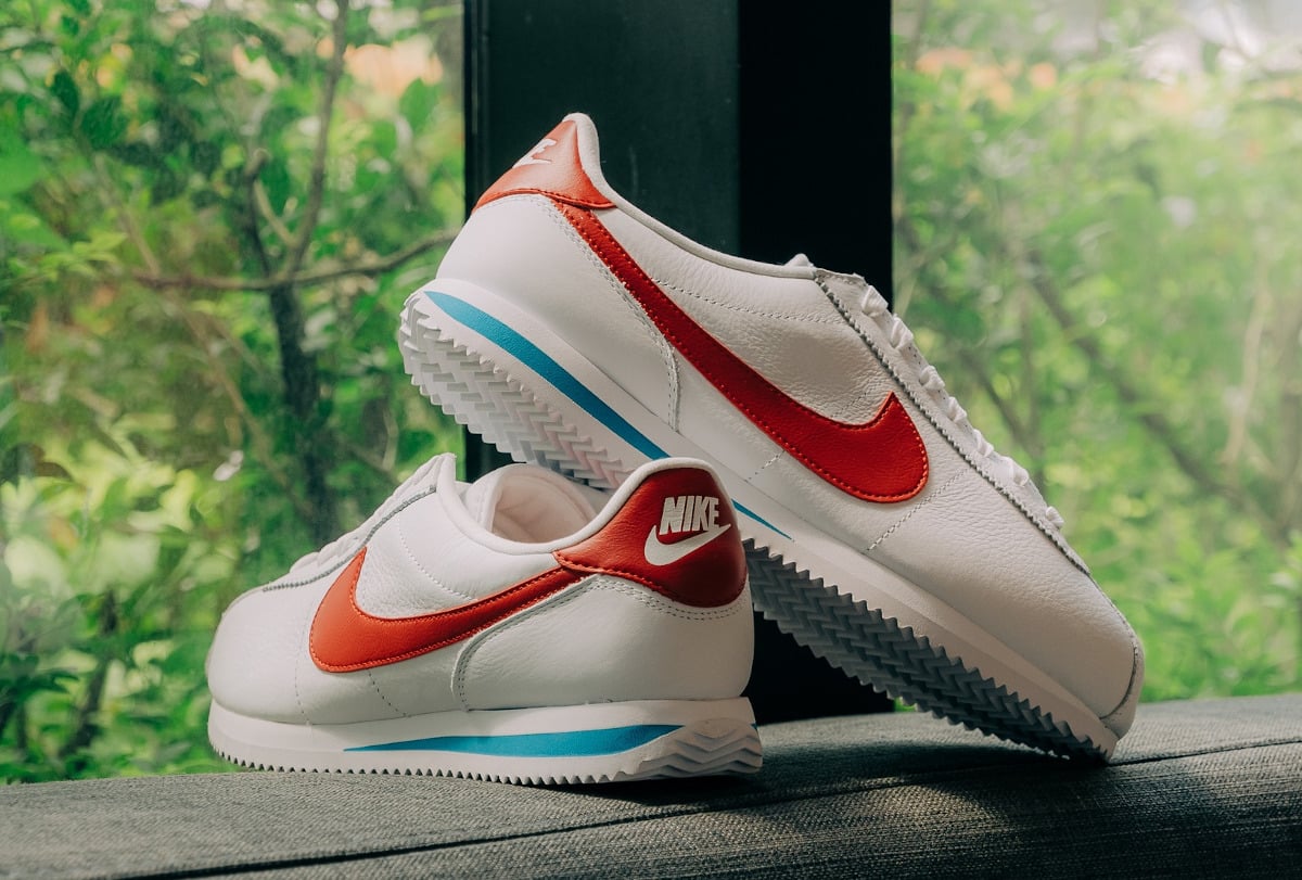 Nike Cortez Leather Forrest Gump blanche et rouge DN1791-108 (1)