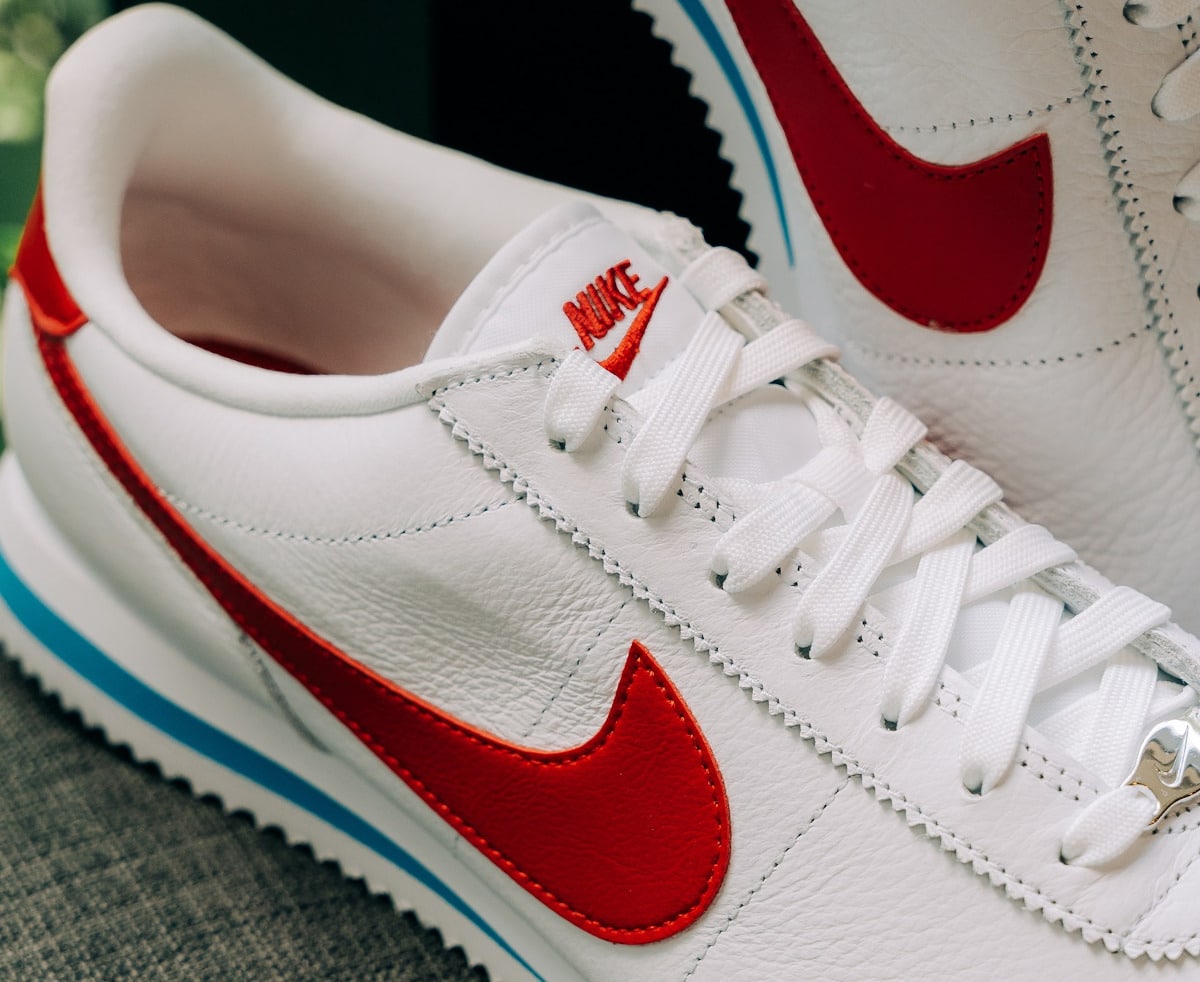 Nike cortez leather femme rouge online