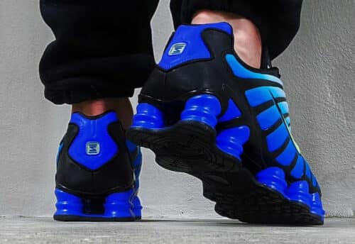 Nike Shox TL Racer Blue Vapor Green degrade ble homme AV3595 009 1 500x344